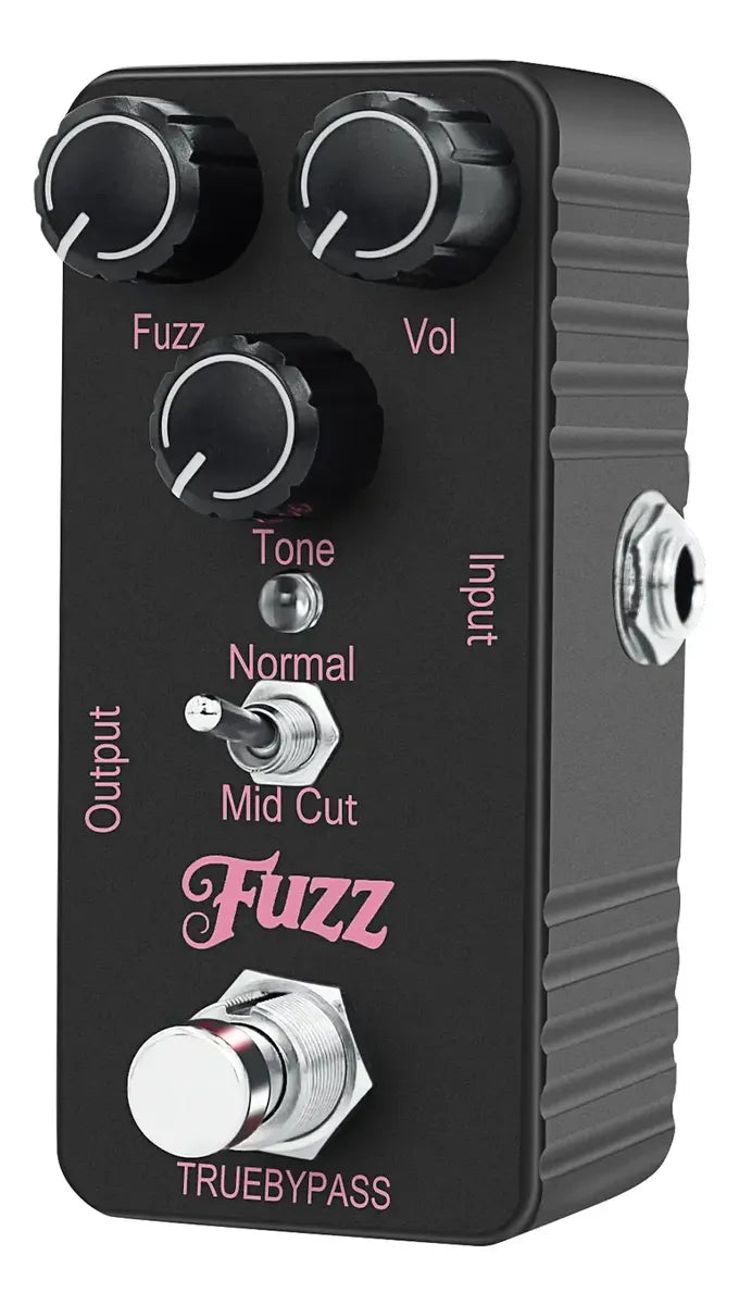 Pedal de Fuzz 9V + Footswitch Topper