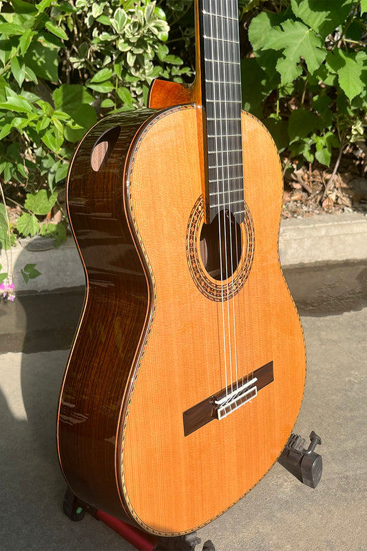 Guitarra de Concierto Aiersi SC096R · Lattice y Diapasón Elevado · All Solid