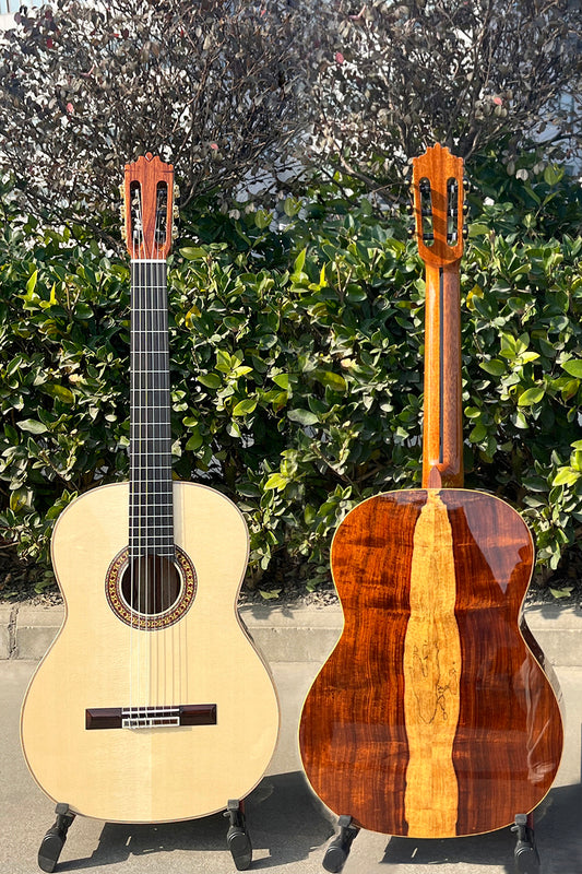 Guitarra Clásica de Concierto Aiersi Hauser/Santos Edition - Estilo Tradicional Español All Solid