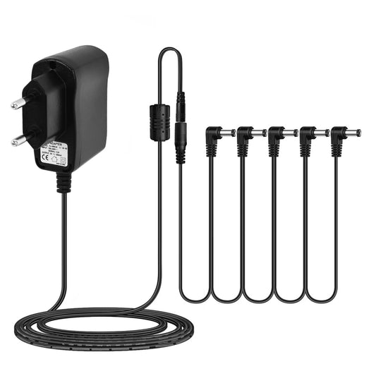 Fuente de poder Rowin 9V con cable para 5 pedales