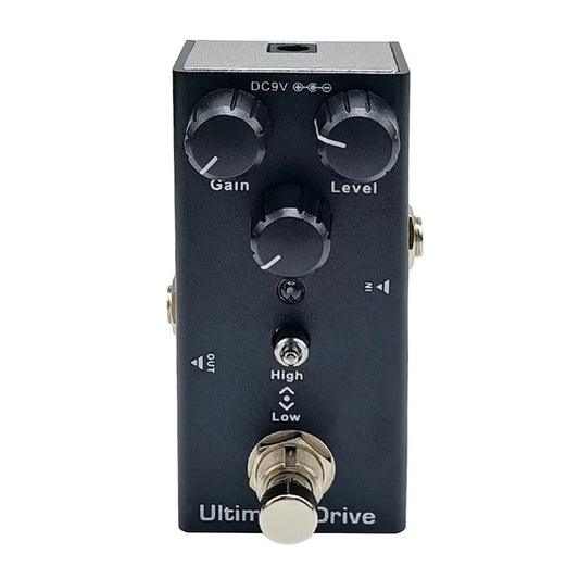 Pedal Overdrive Ultimate Drive 9V + Footswitch Topper