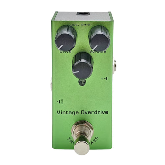Pedal de Overdrive Vintage Overdrive 9V + Footswitch Topper